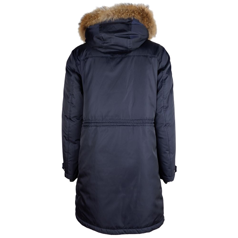 Add Blaue Nylonjacke