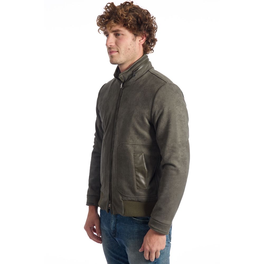 Roberto Pepe Luxury jacket in green wool