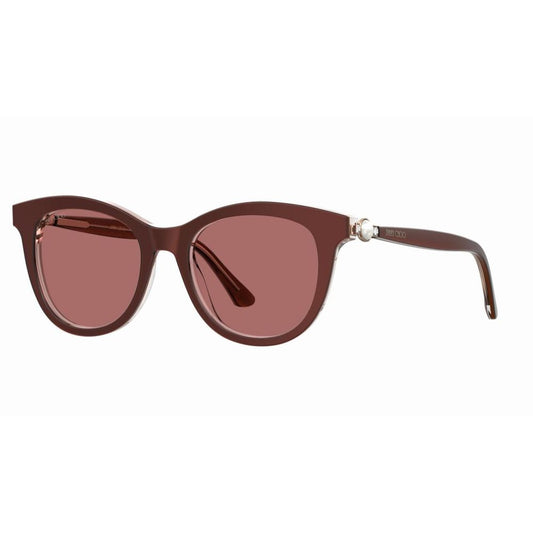 Jimmy Choo Rote Acetat-Sonnenbrille