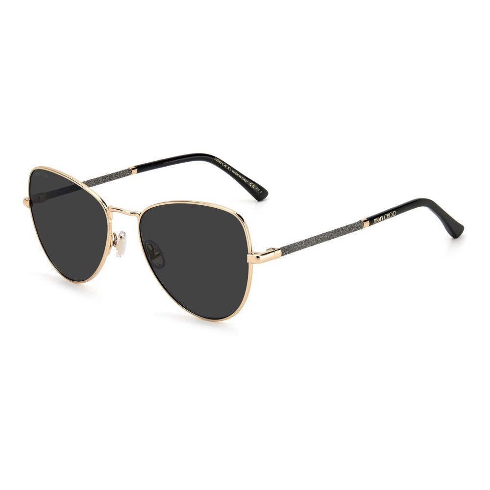 Jimmy Choo Gold-Tone Metal Sunglasses