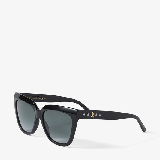 Jimmy Choo Schwarze Acetat-Sonnenbrille