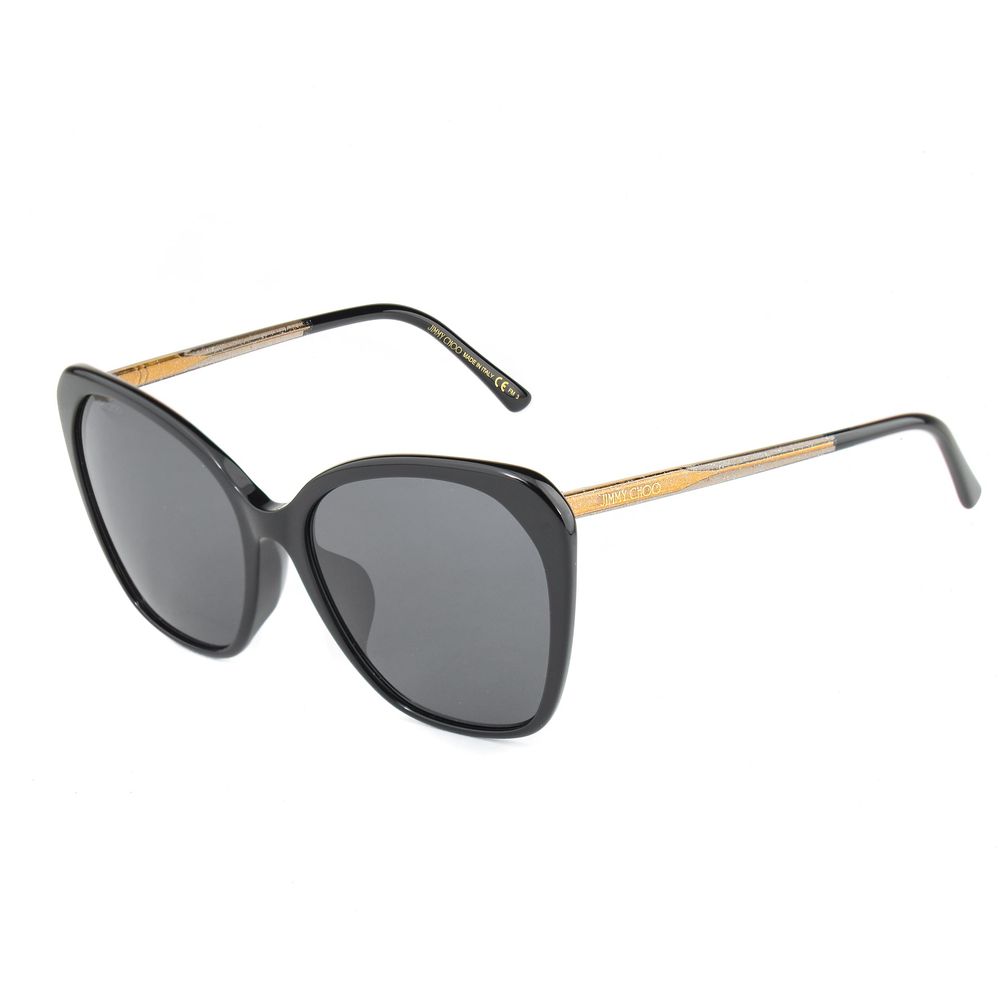 Jimmy Choo Schwarze Metall-Sonnenbrille