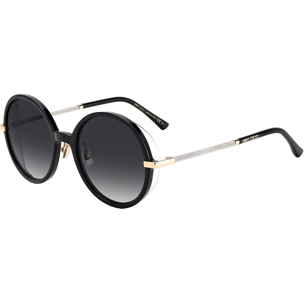 Jimmy Choo Schwarze Metall-Sonnenbrille