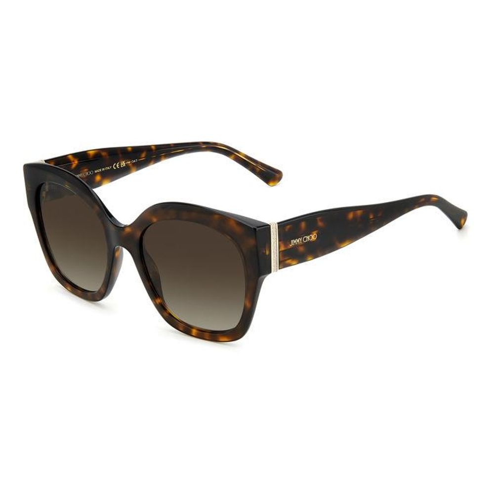 Jimmy Choo Braune Acetat-Sonnenbrille