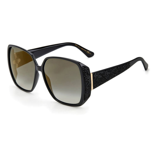 Jimmy Choo Schwarze Plastiksonnenbrille