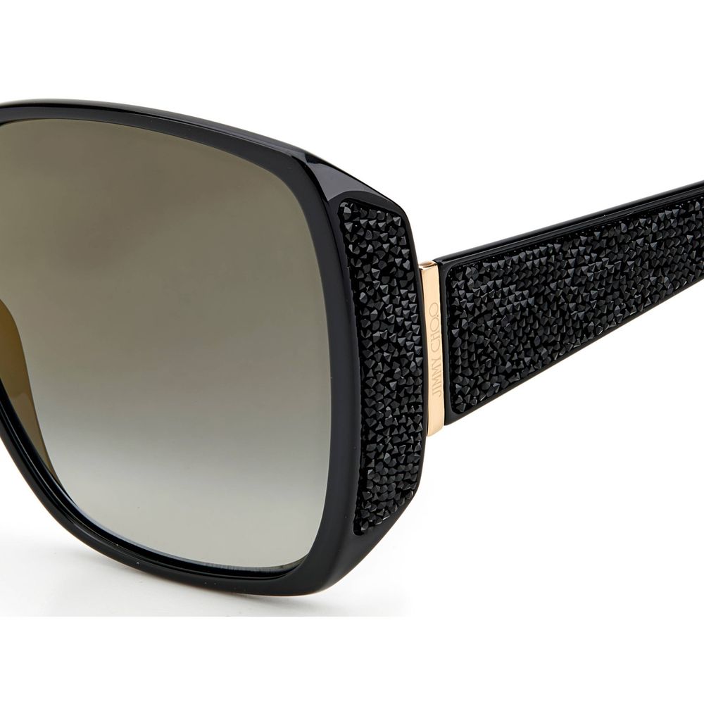 Jimmy Choo Schwarze Plastiksonnenbrille