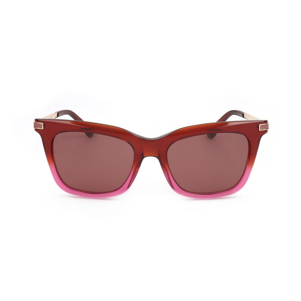 Jimmy Choo Rote Metall-Sonnenbrille