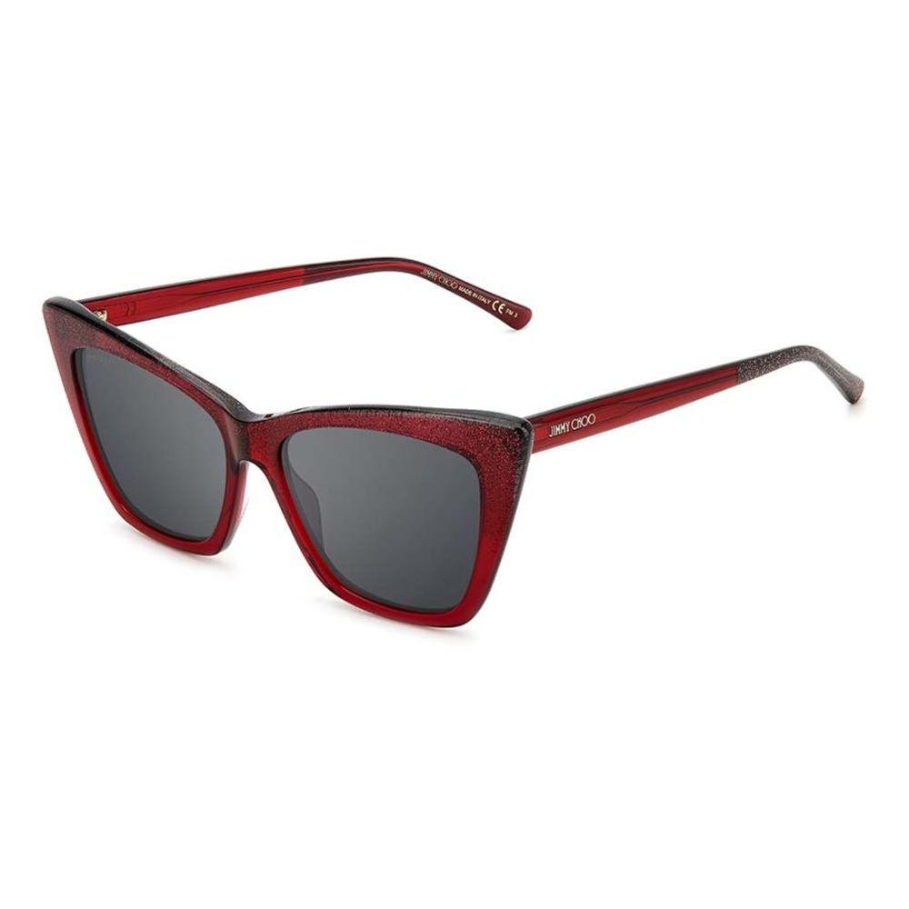 Jimmy Choo Rote Acetat-Sonnenbrille