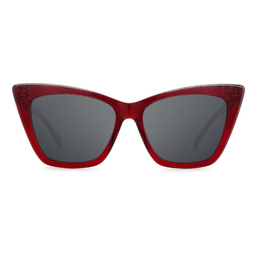 Jimmy Choo Rote Acetat-Sonnenbrille