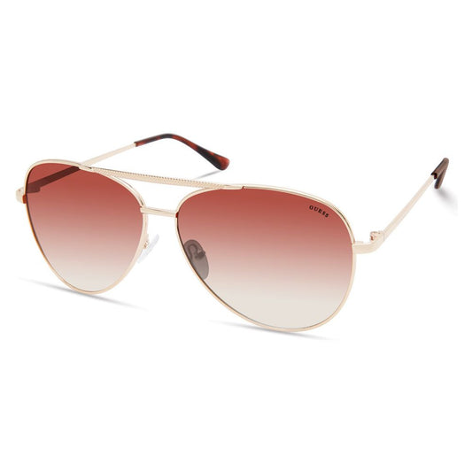 Guess Gold-Tone Metal Sunglasses