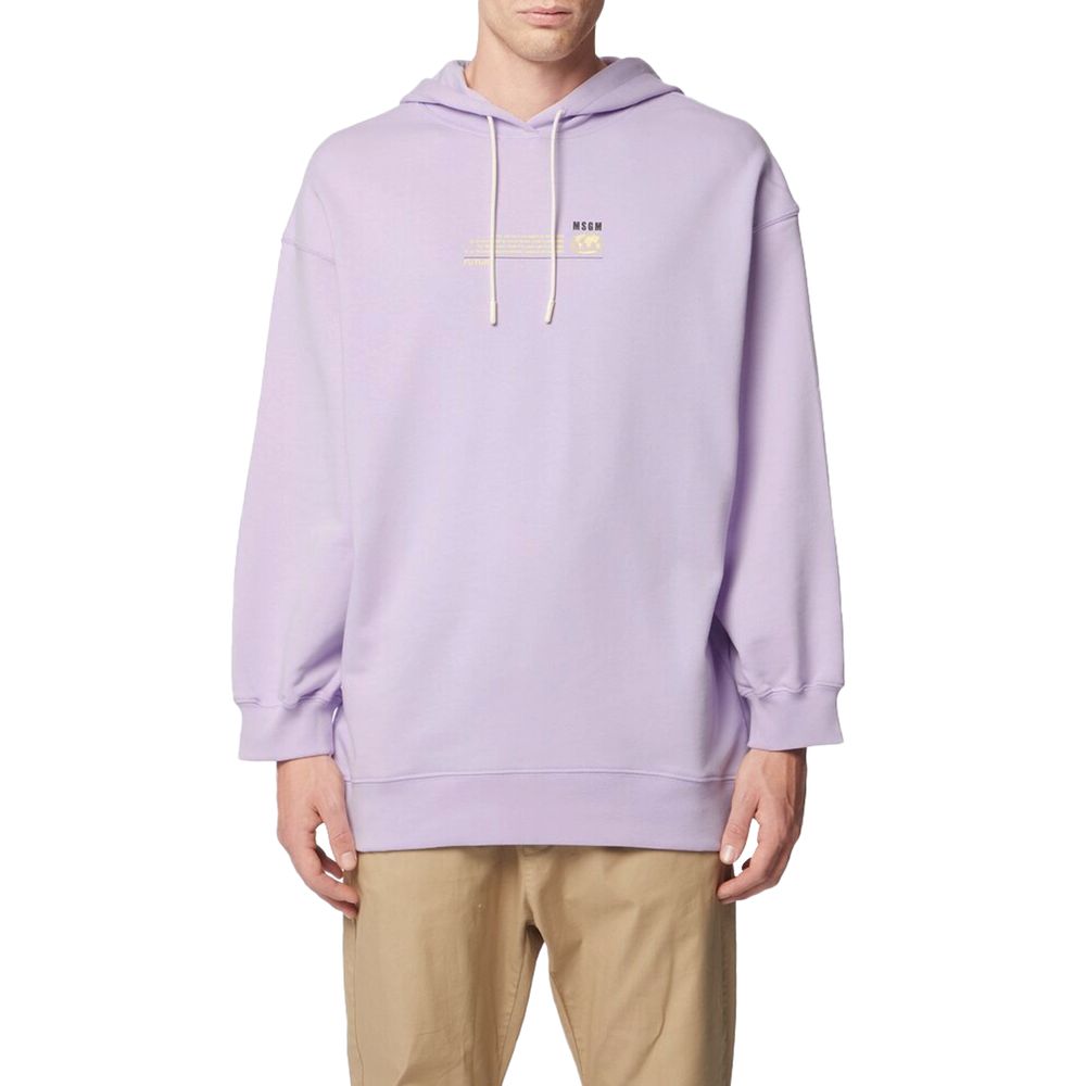 MSGM Lila Baumwollpullover