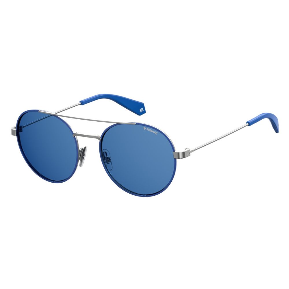 Polaroid Blaue Metall-Sonnenbrille