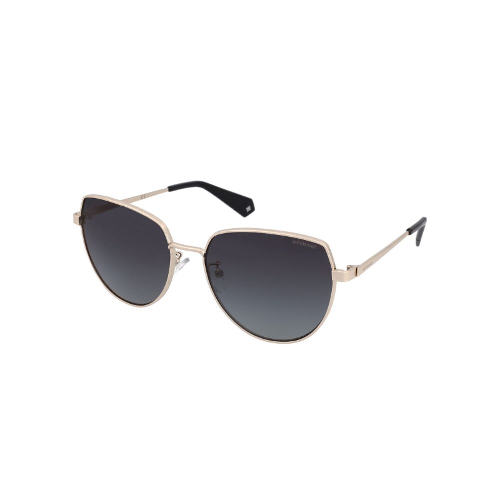 Polaroid Goldene Metall-Sonnenbrille