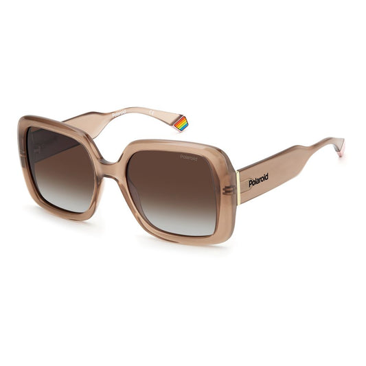 Polaroid Beige Kunstharz-Sonnenbrille