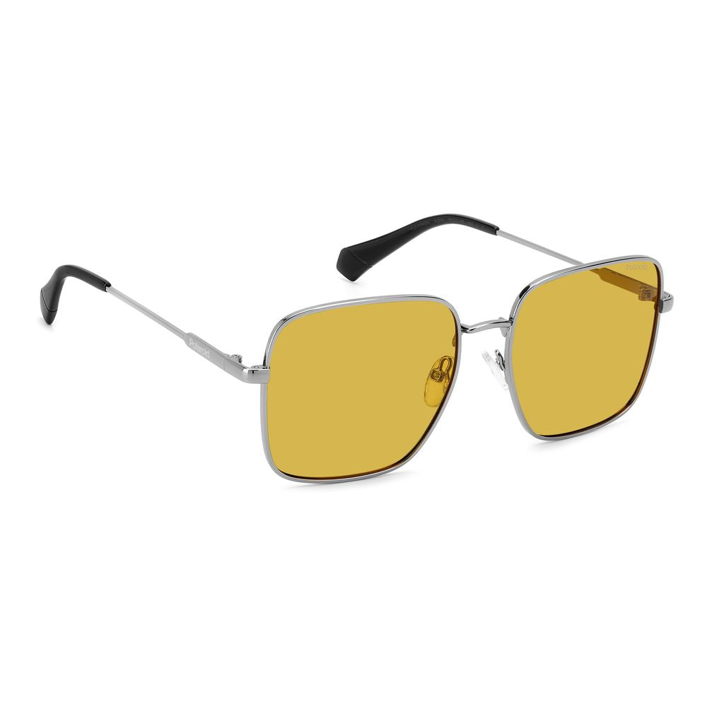 Polaroid Graue Metall-Sonnenbrille