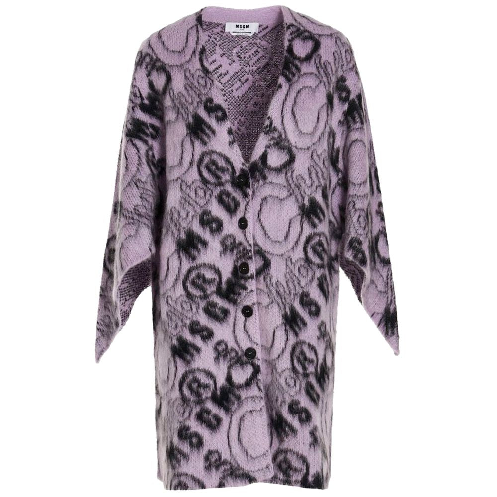 MSGM purple acrylic dress