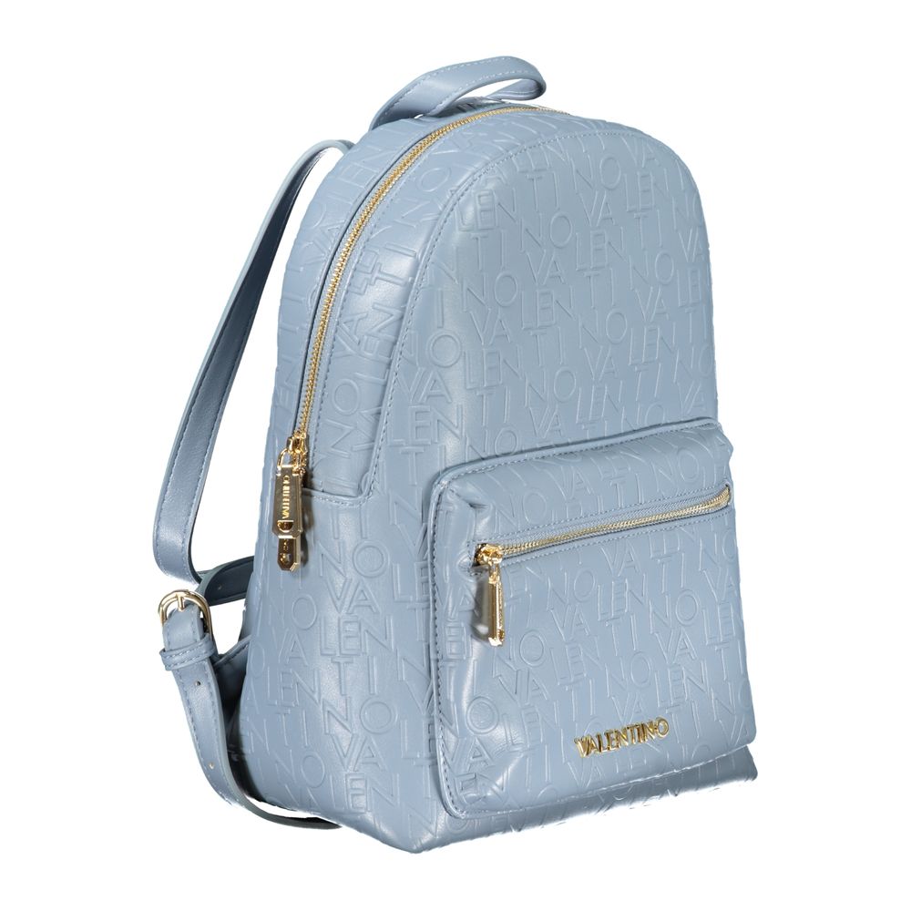 Valentino Bags Hellblauer Polyethylen-Rucksack