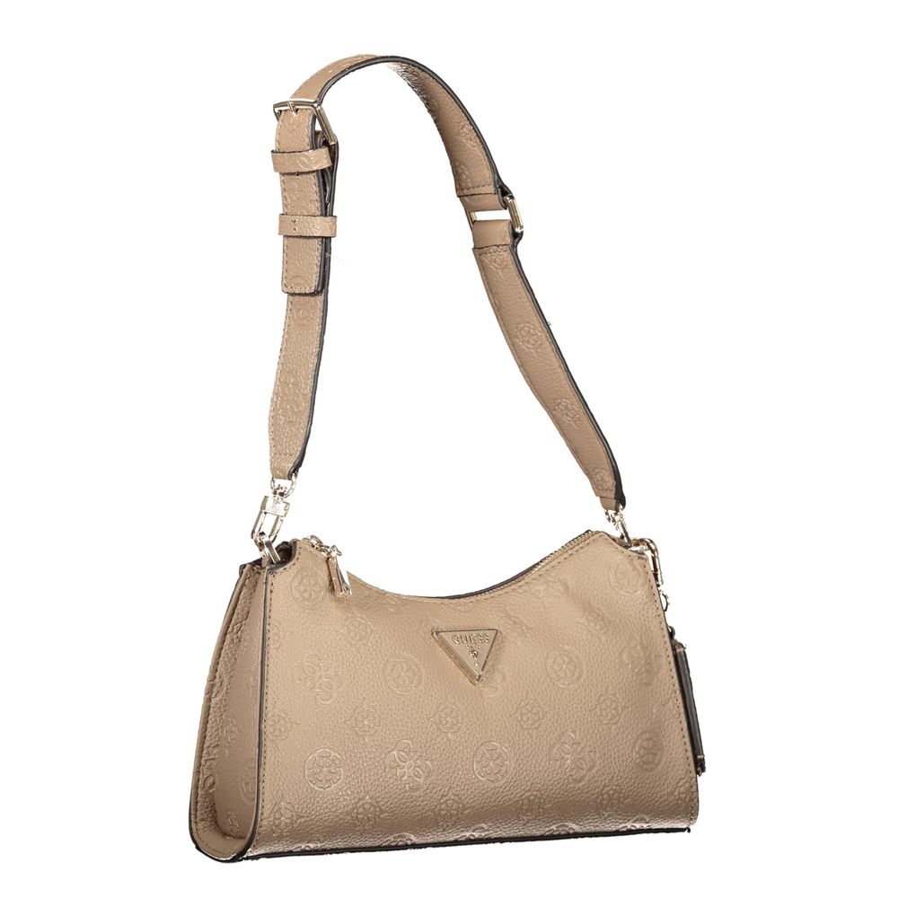 Guess Jeans Beige Polyethylen Handtasche