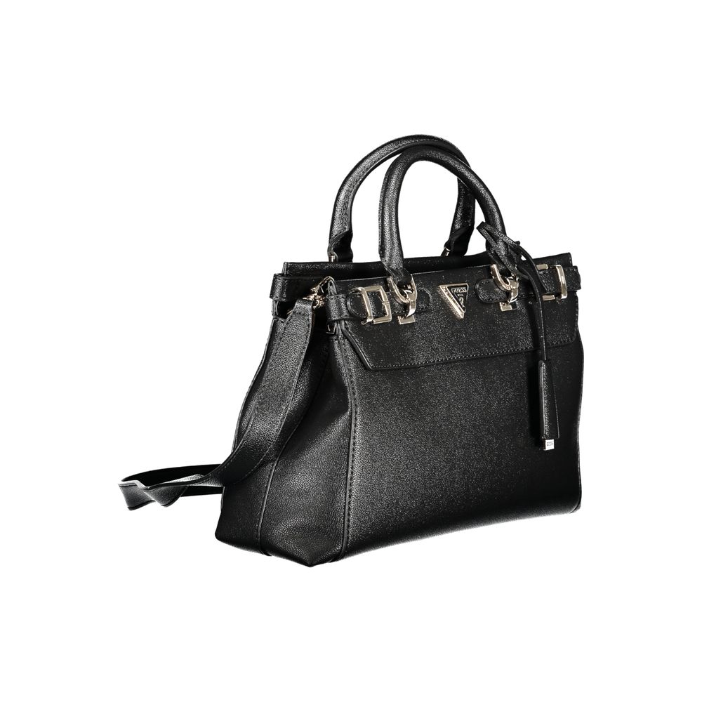 Guess Jeans Schwarze Polyethylen-Handtasche