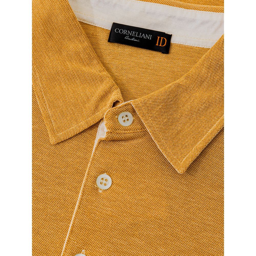 Corneliani beige cotton polo shirt