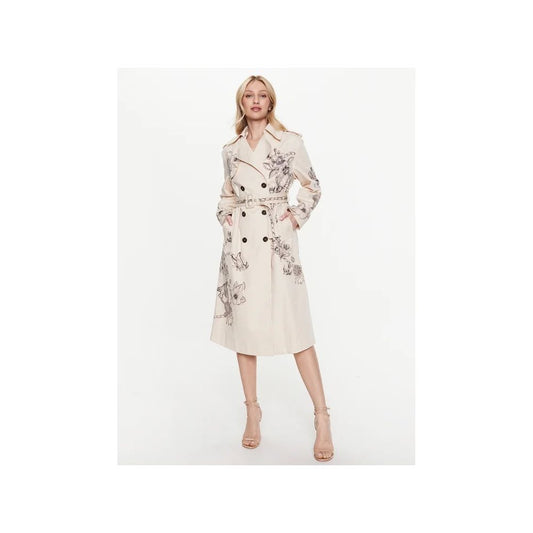 PINKO Beige Cotton Jackets &amp; Coats