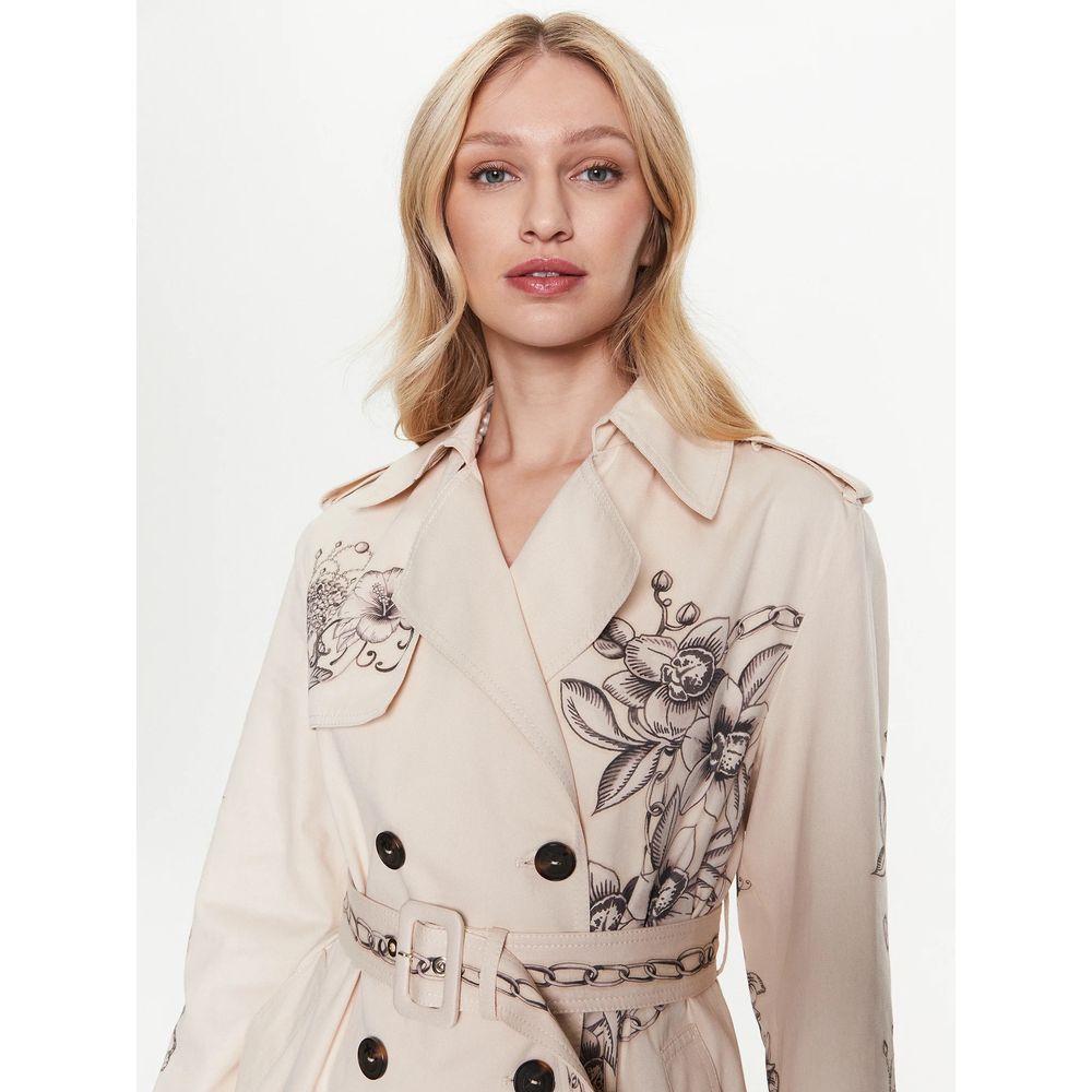 PINKO Beige Cotton Jackets &amp; Coats