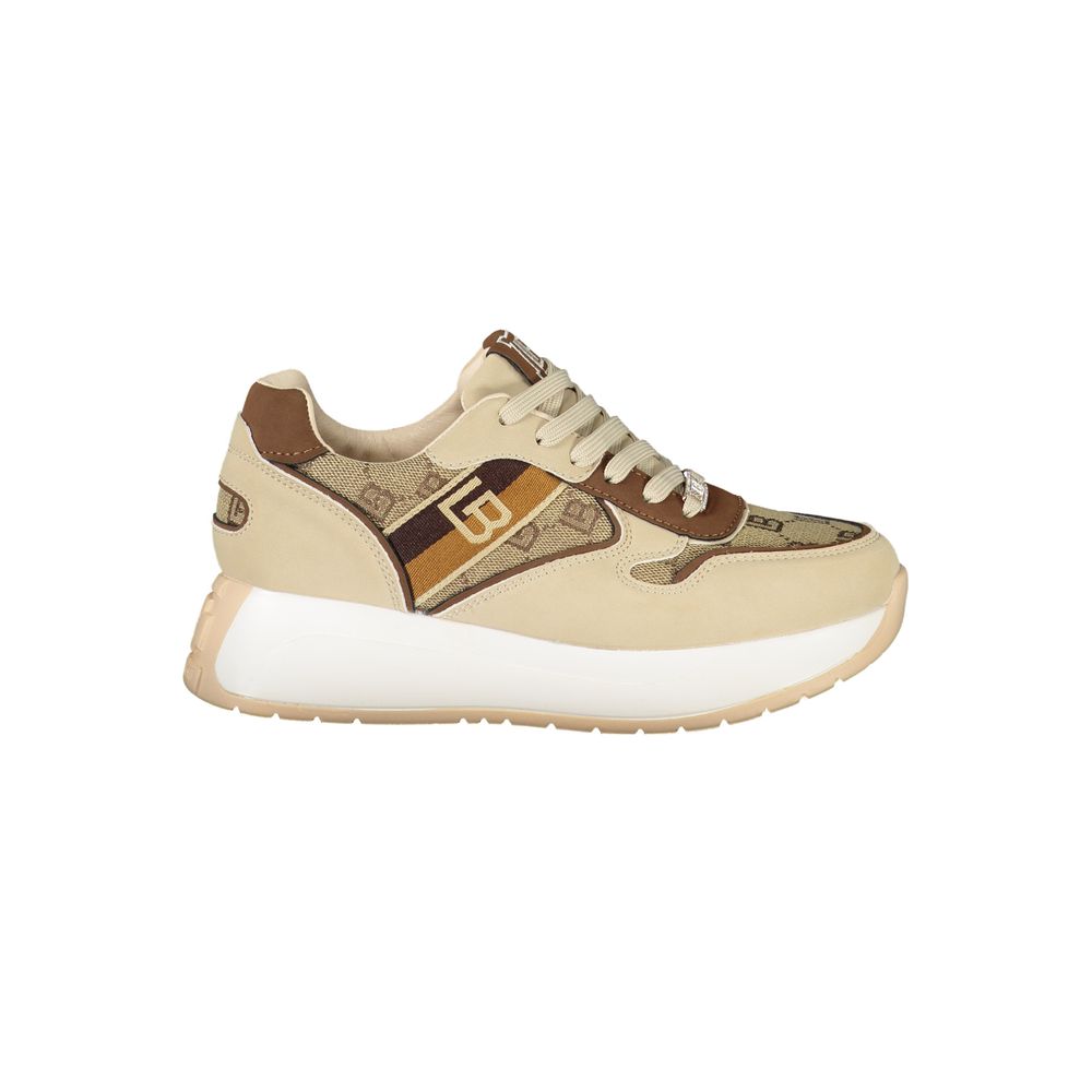 Laura Biagiotti Beige Polyester Sneakers