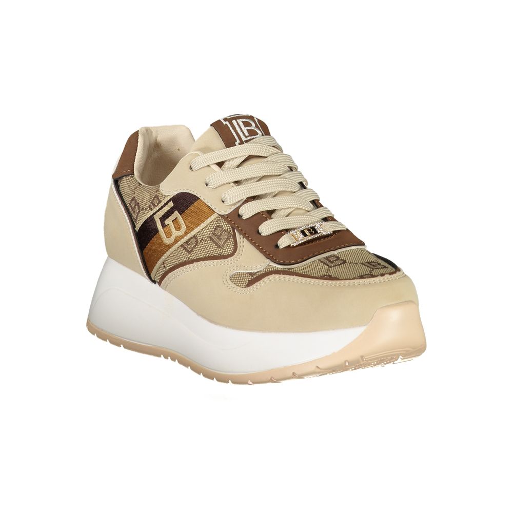 Laura Biagiotti Beige Polyester Sneakers