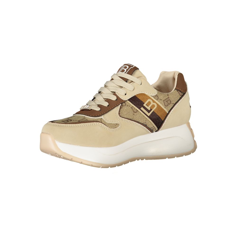 Laura Biagiotti Beige Polyester Sneakers