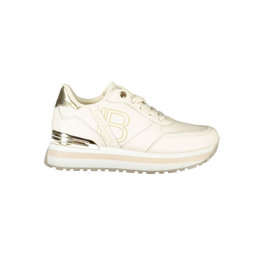 Laura Biagiotti Beige Polyester Sneakers