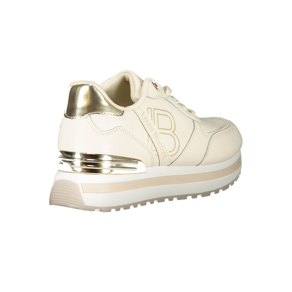 Laura Biagiotti Beige Polyester Sneakers