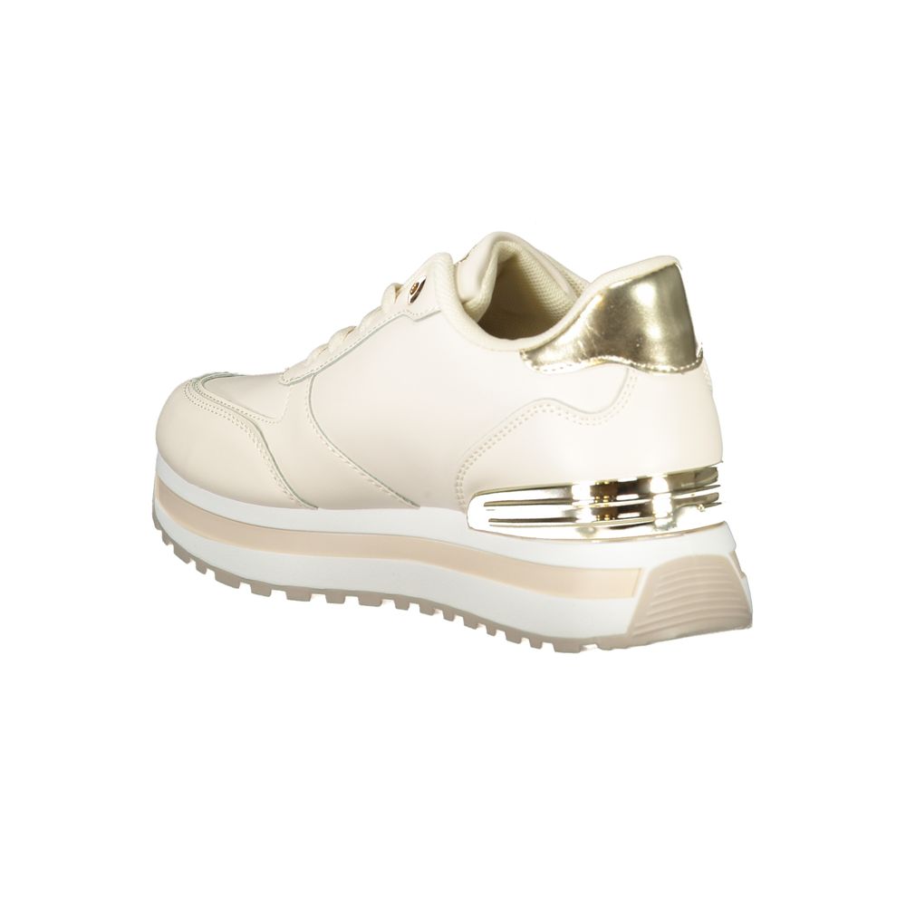 Laura Biagiotti Beige Polyester Sneakers