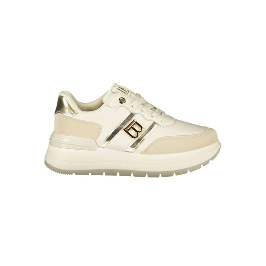 Laura Biagiotti Beige Polyester Sneakers