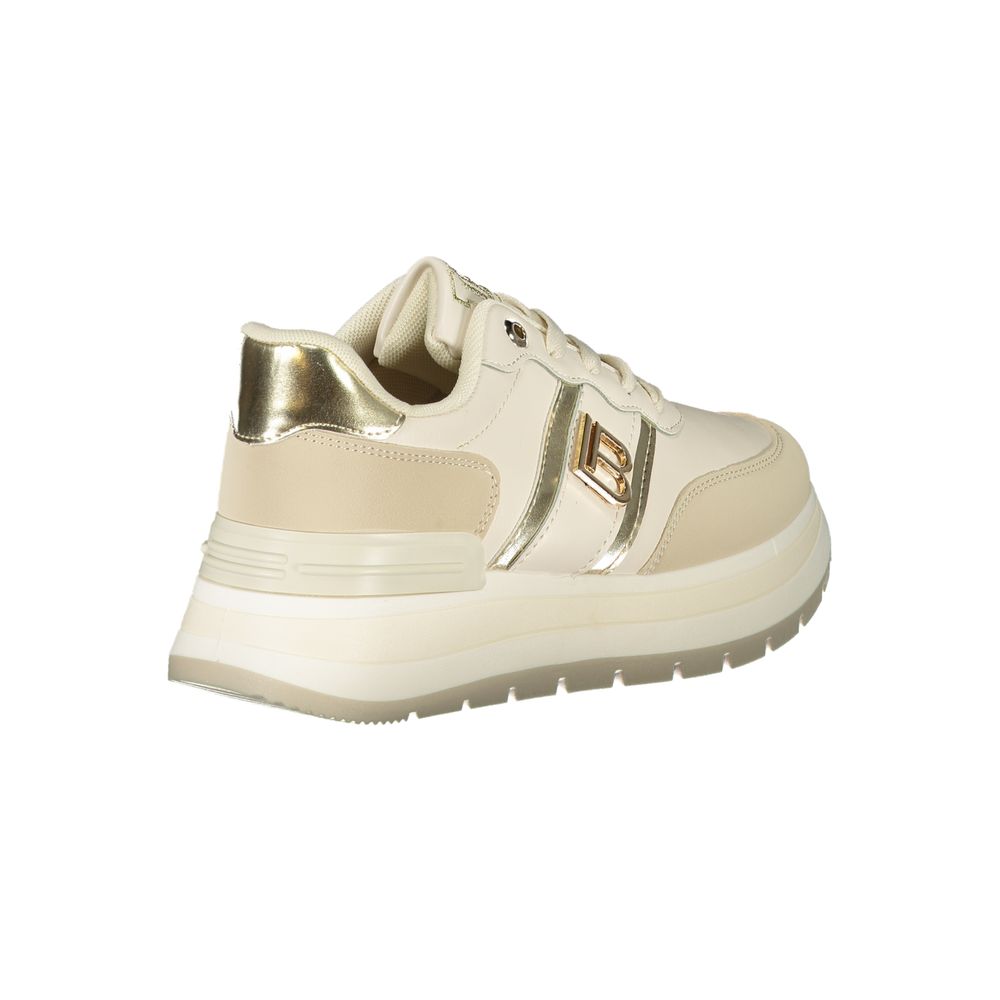 Laura Biagiotti Beige Polyester Sneakers