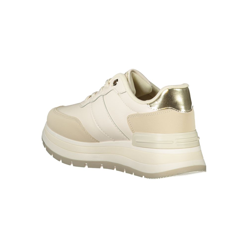 Laura Biagiotti Beige Polyester Sneakers