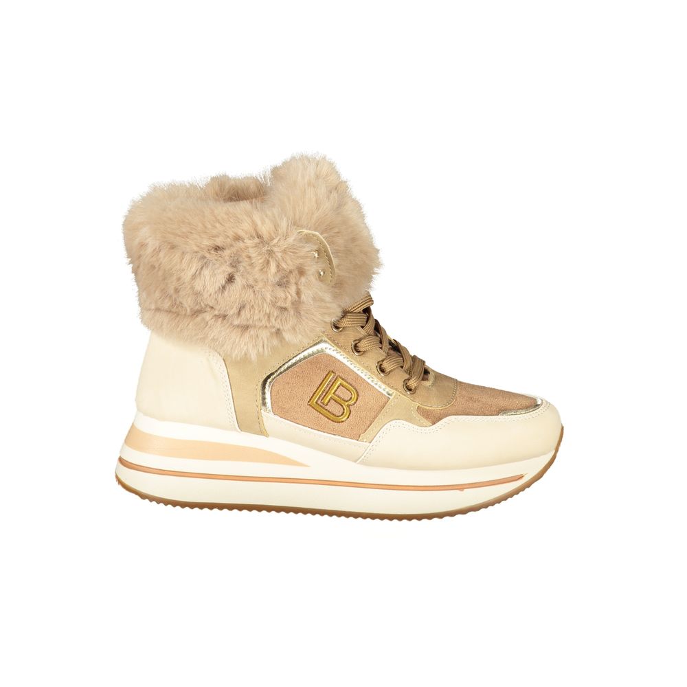 Laura Biagiotti beige polyester boots