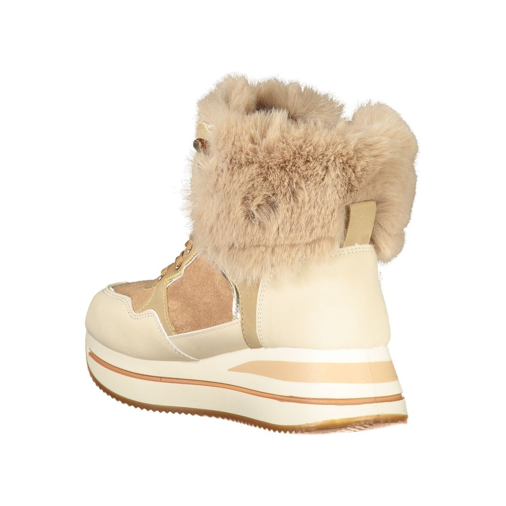 Laura Biagiotti beige polyester boots