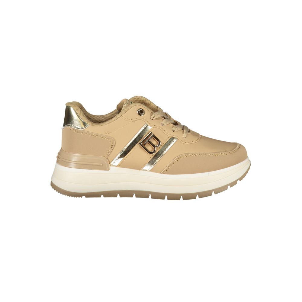 Laura Biagiotti Beige Polyester Sneakers