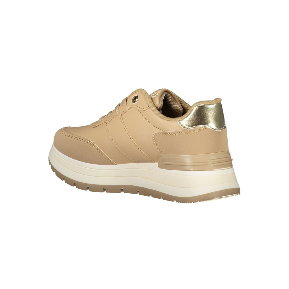 Laura Biagiotti Beige Polyester Sneakers