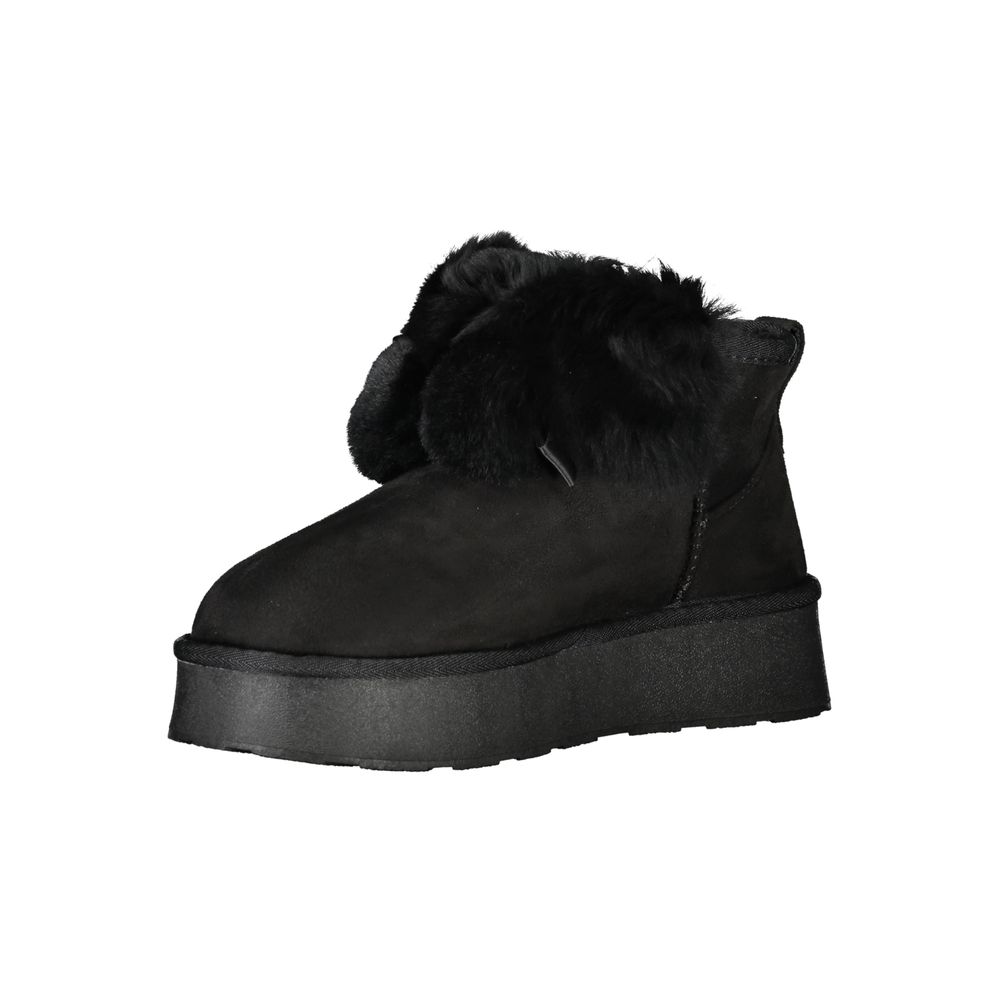 Laura Biagiotti Black Polyester Boots