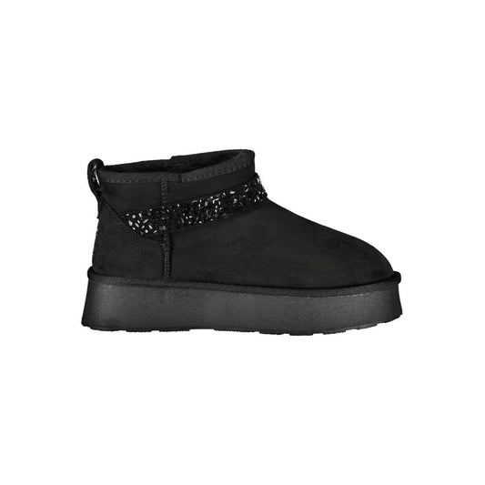 Laura Biagiotti Black Polyester Boots