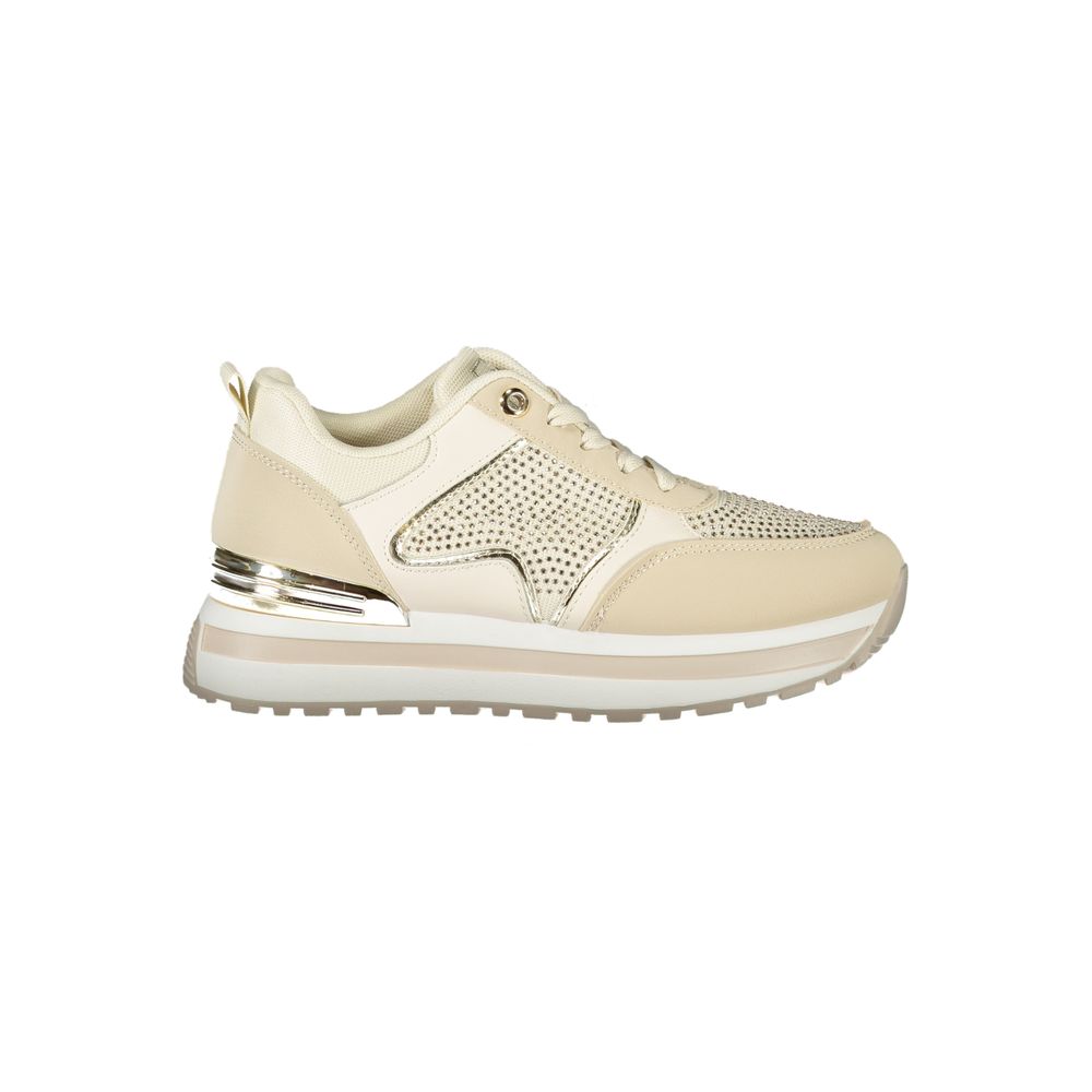 Laura Biagiotti Beige Polyester Sneakers