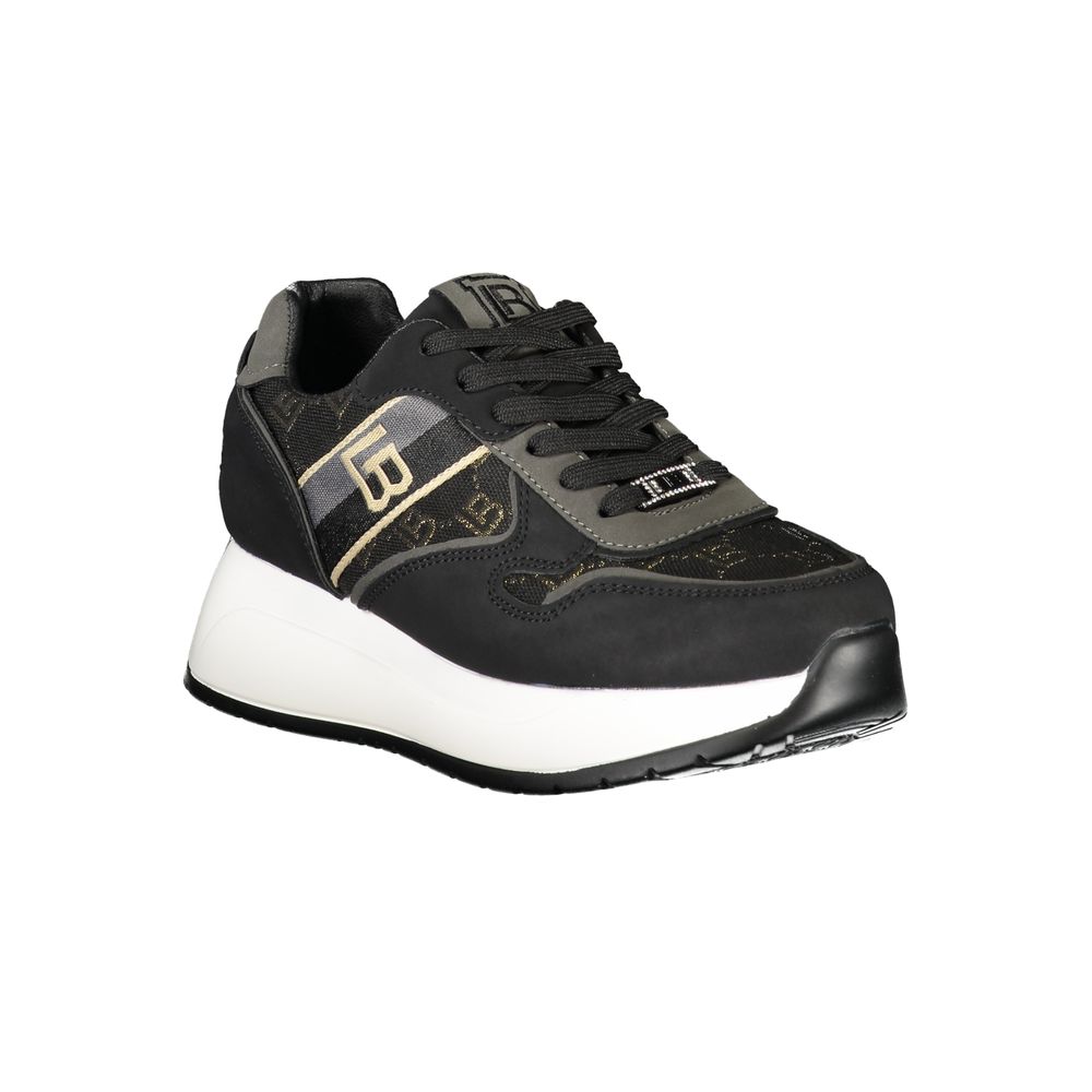 Laura Biagiotti Black Polyester Sneaker