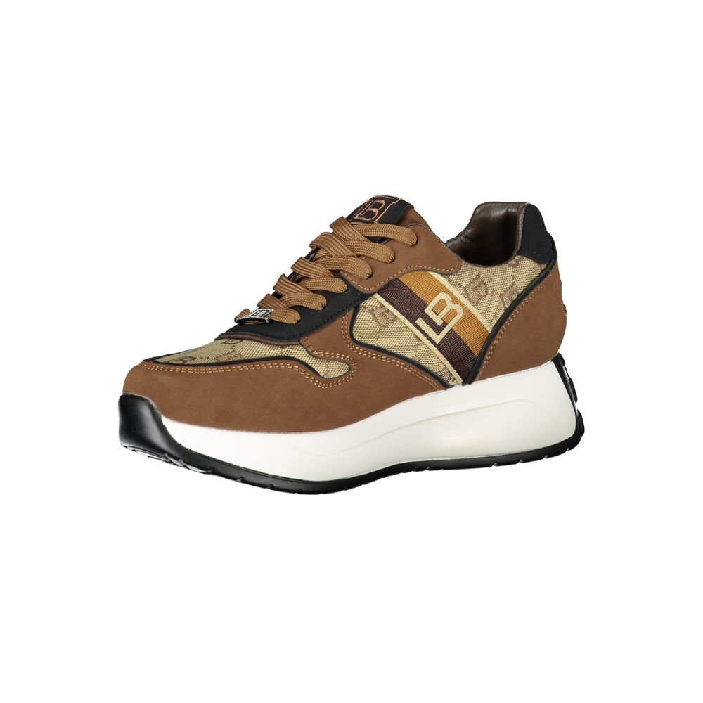 Laura Biagiotti Brown Polyester Sneaker