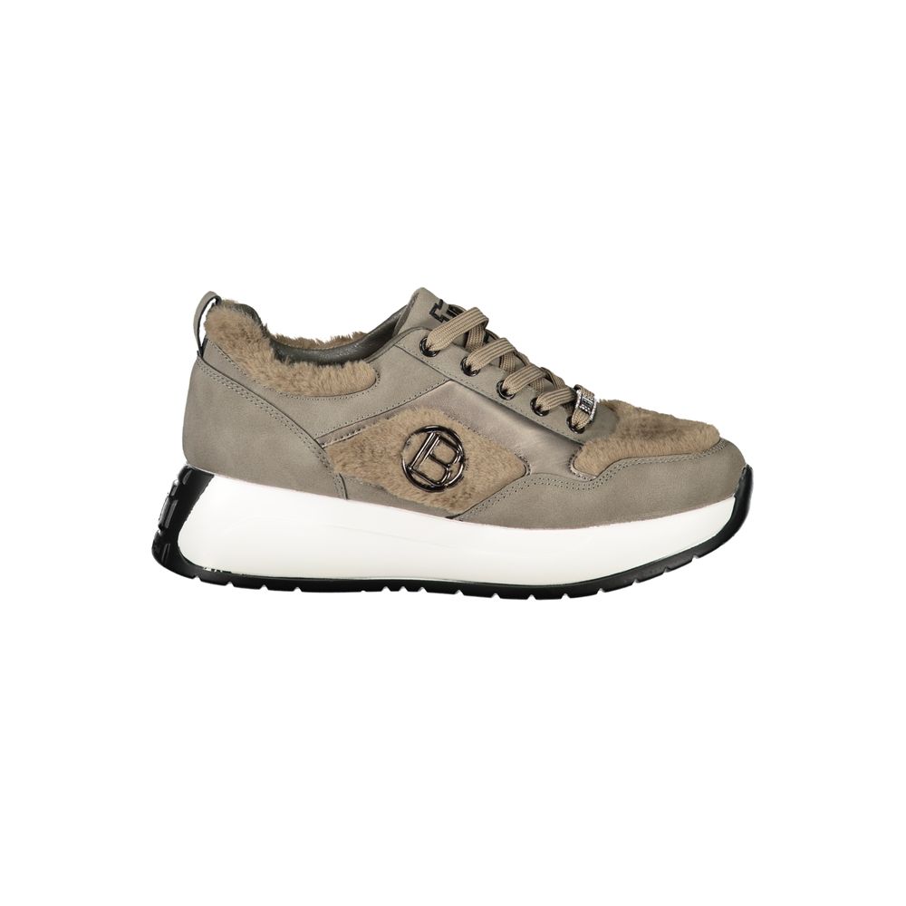 Laura Biagiotti Gray Polyethylene Sneakers