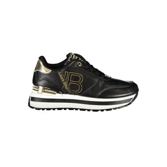 Laura Biagiotti Black Polyester Sneaker