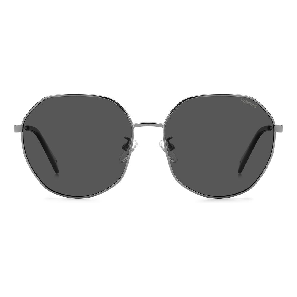 Polaroid Graue Metall-Sonnenbrille