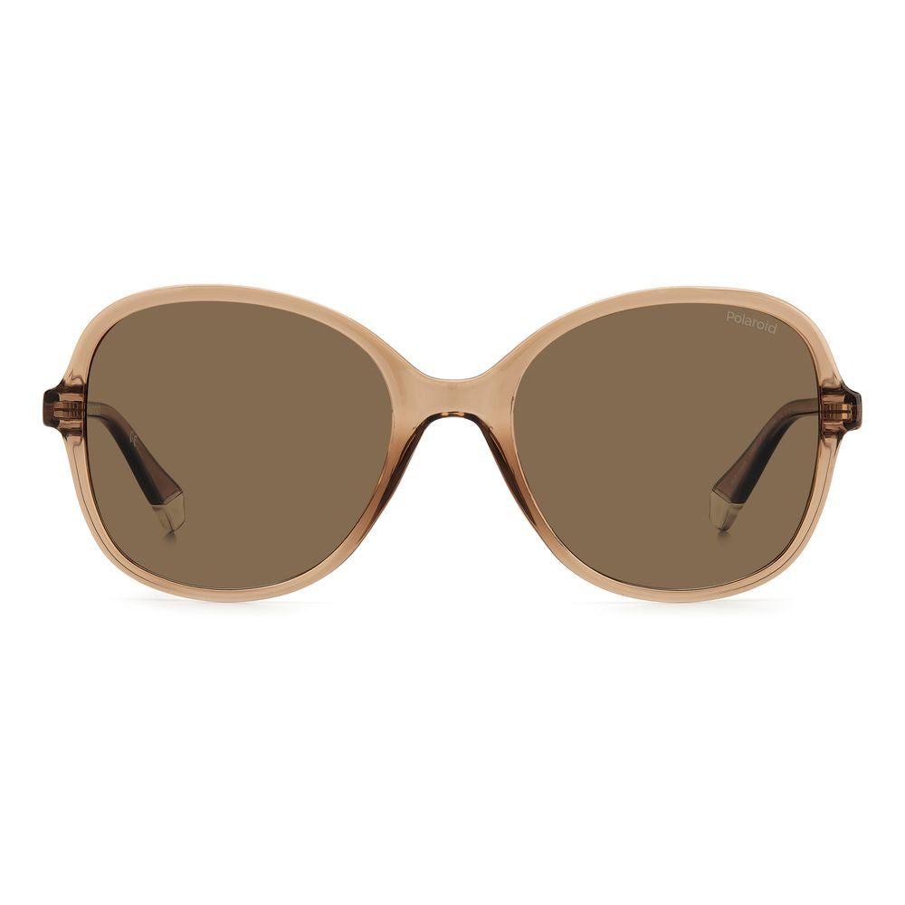 Polaroid Beige Sonnenbrille aus Harz