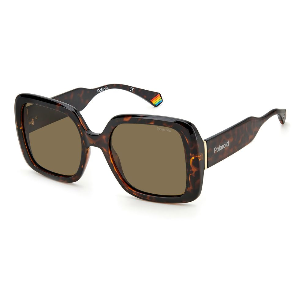 Polaroid Braune Sonnenbrille aus Harz