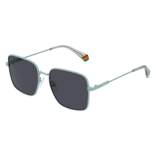 Polaroid Blaue Metall-Sonnenbrille